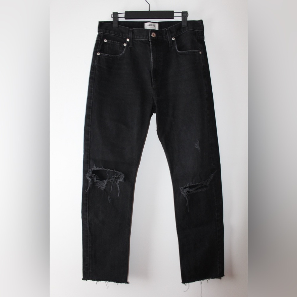 Agolde Women’s Relaxed Black Jeans
